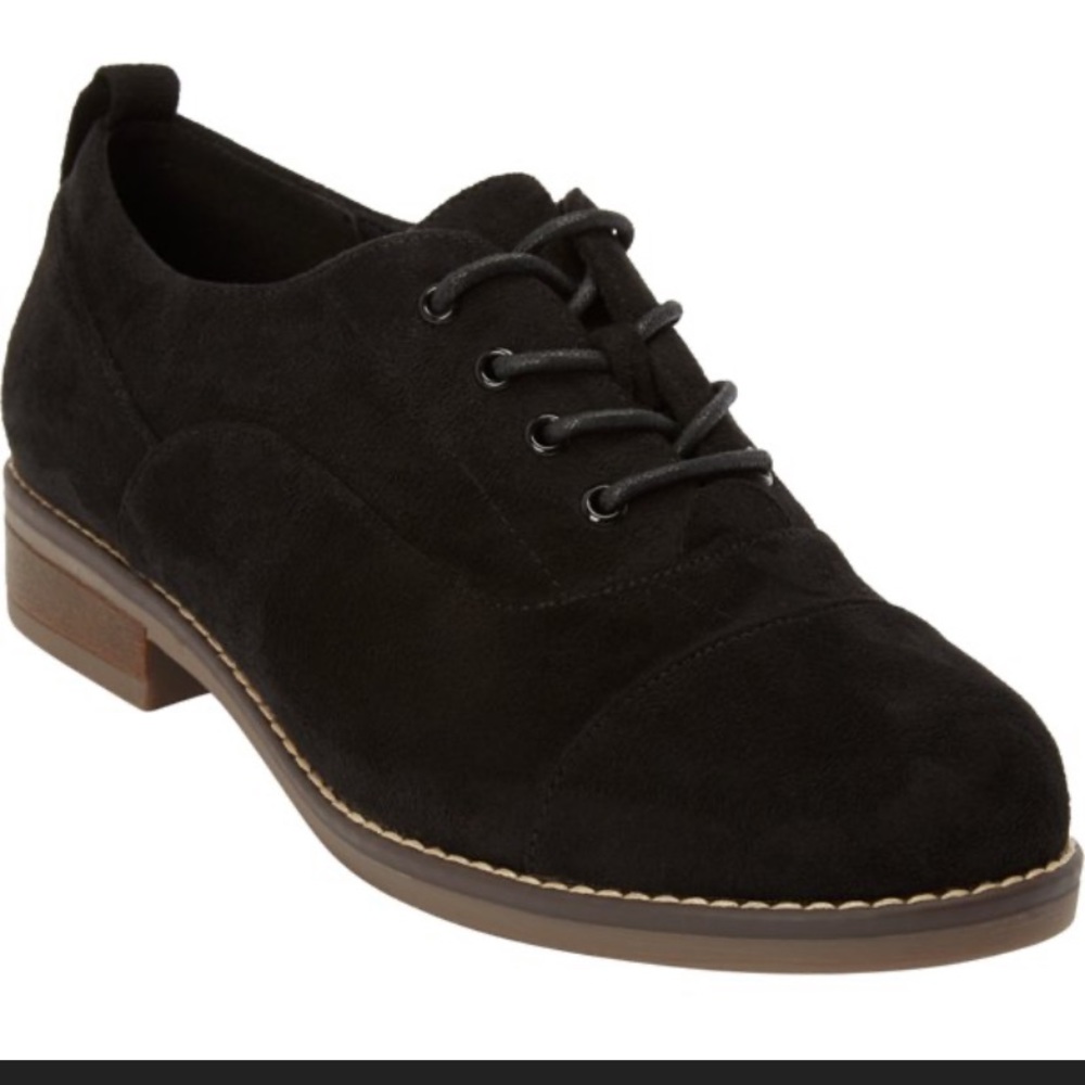 NWOT Comfortview Timea Oxford Flat shoe, black 11m